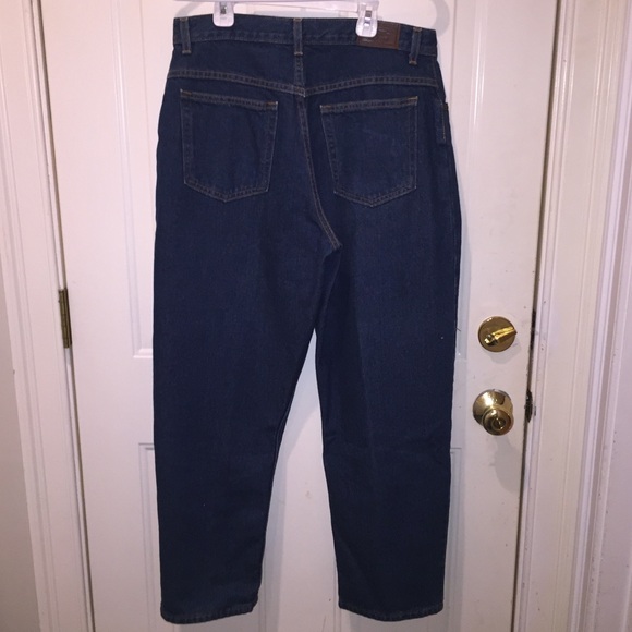 L.L. Bean Dark Wash Relaxed Fit Jeans - Picture 5 of 6